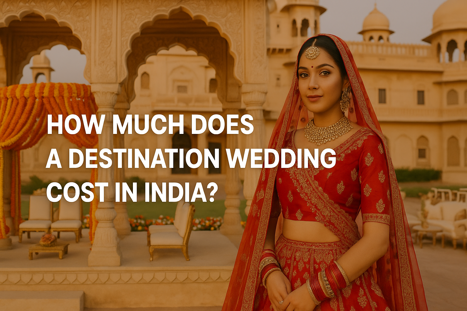 how much does a destination wedding cost in india